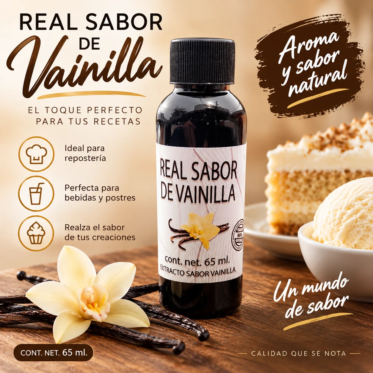 vainilla de 60ml / 12 pza