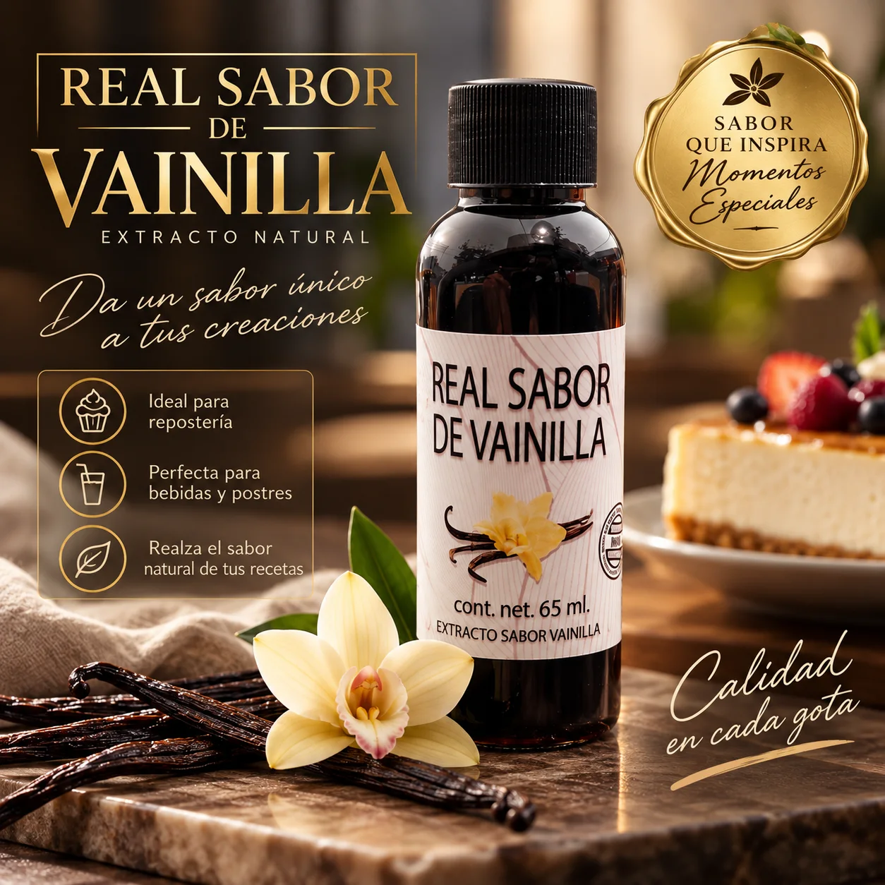 vainilla de 60ml / 12 pza