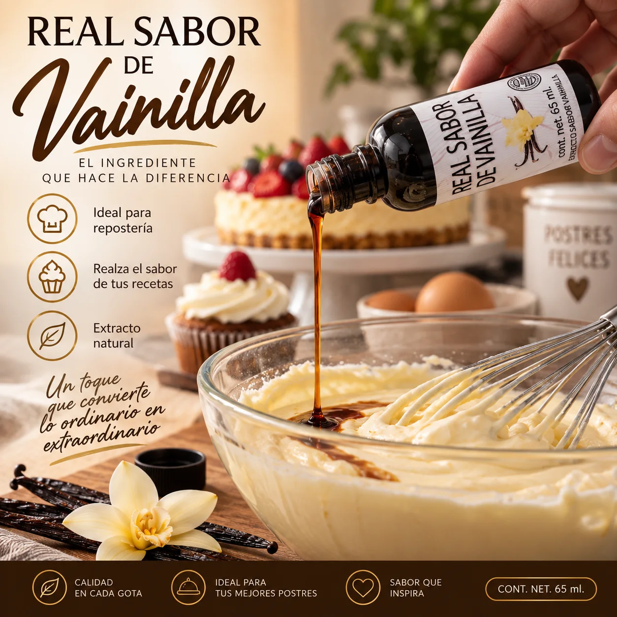 vainilla de 60ml / 12 pza