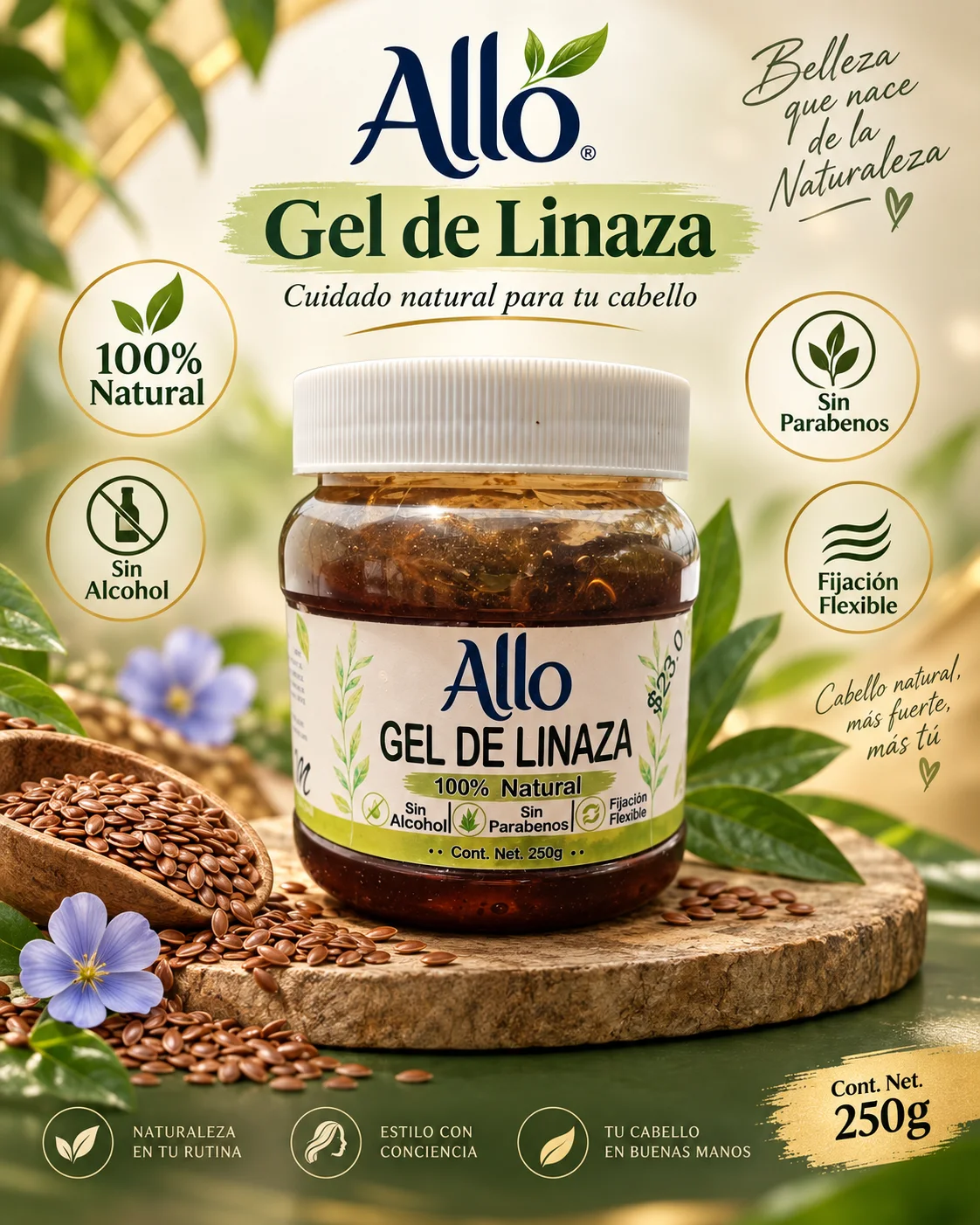 Gel de linaza