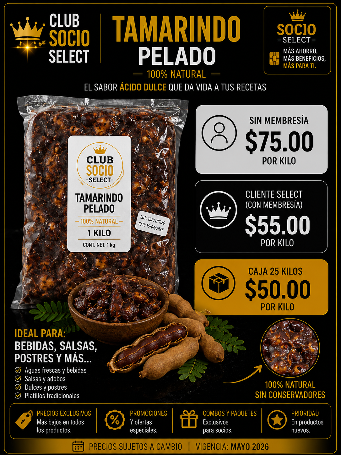 TAMARINDO PELADO