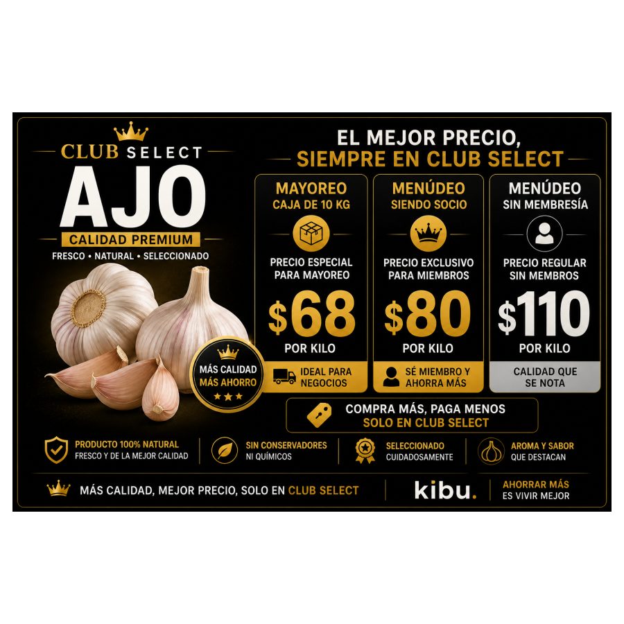 AJO DEL #8 $68KG