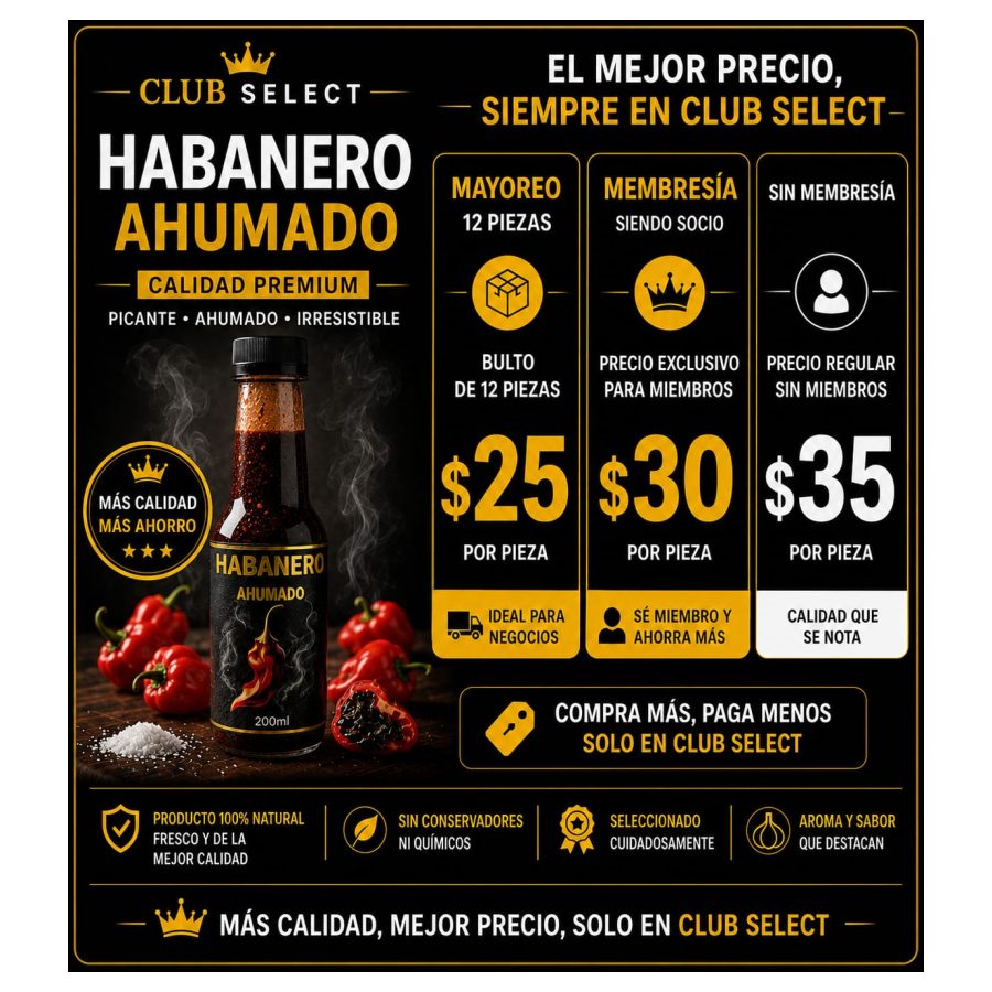 SALSA ABANERO AHUMADO